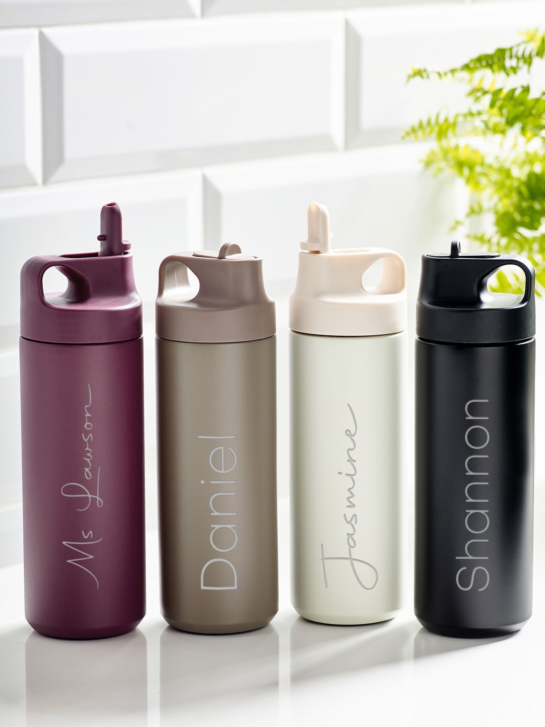 Loveabode personalised sports water bottle (British brand)