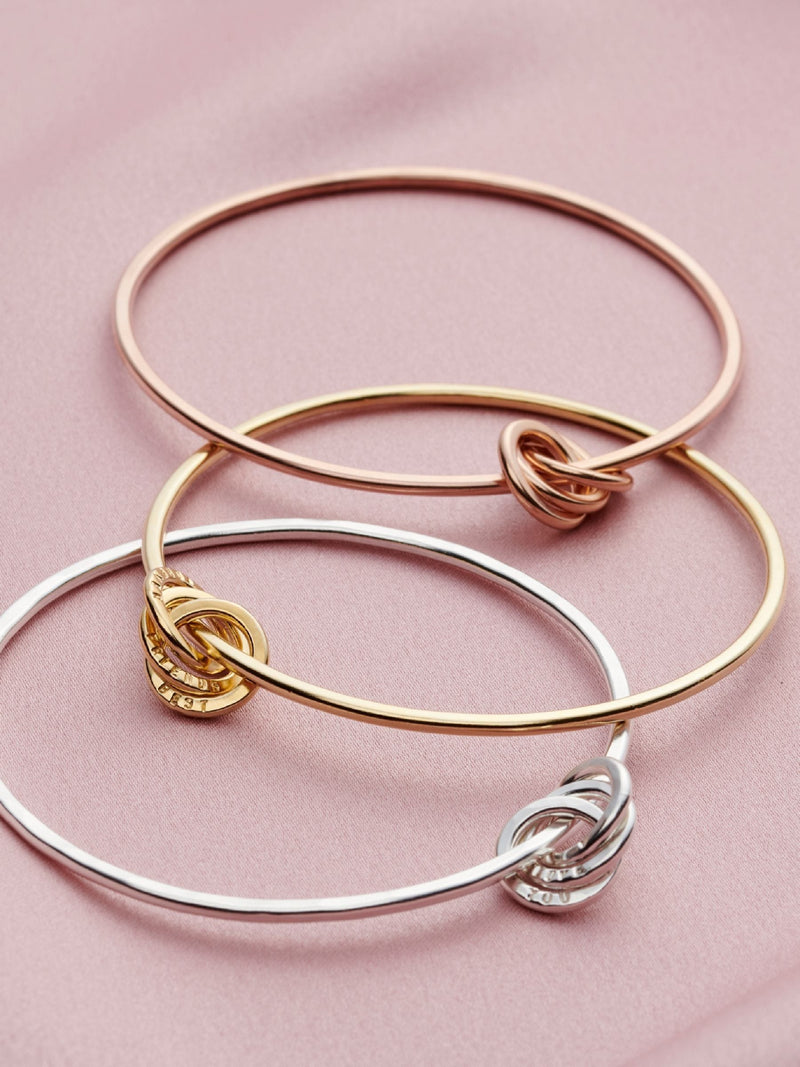 Posh Totty Designs personalised charm bangle 6.5cm, imported from the UK
