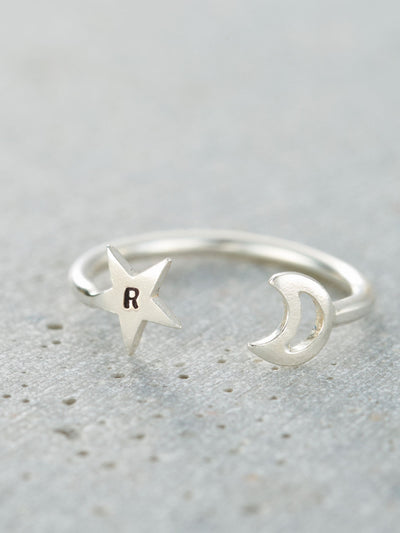 Bague ouverte personnalisable 