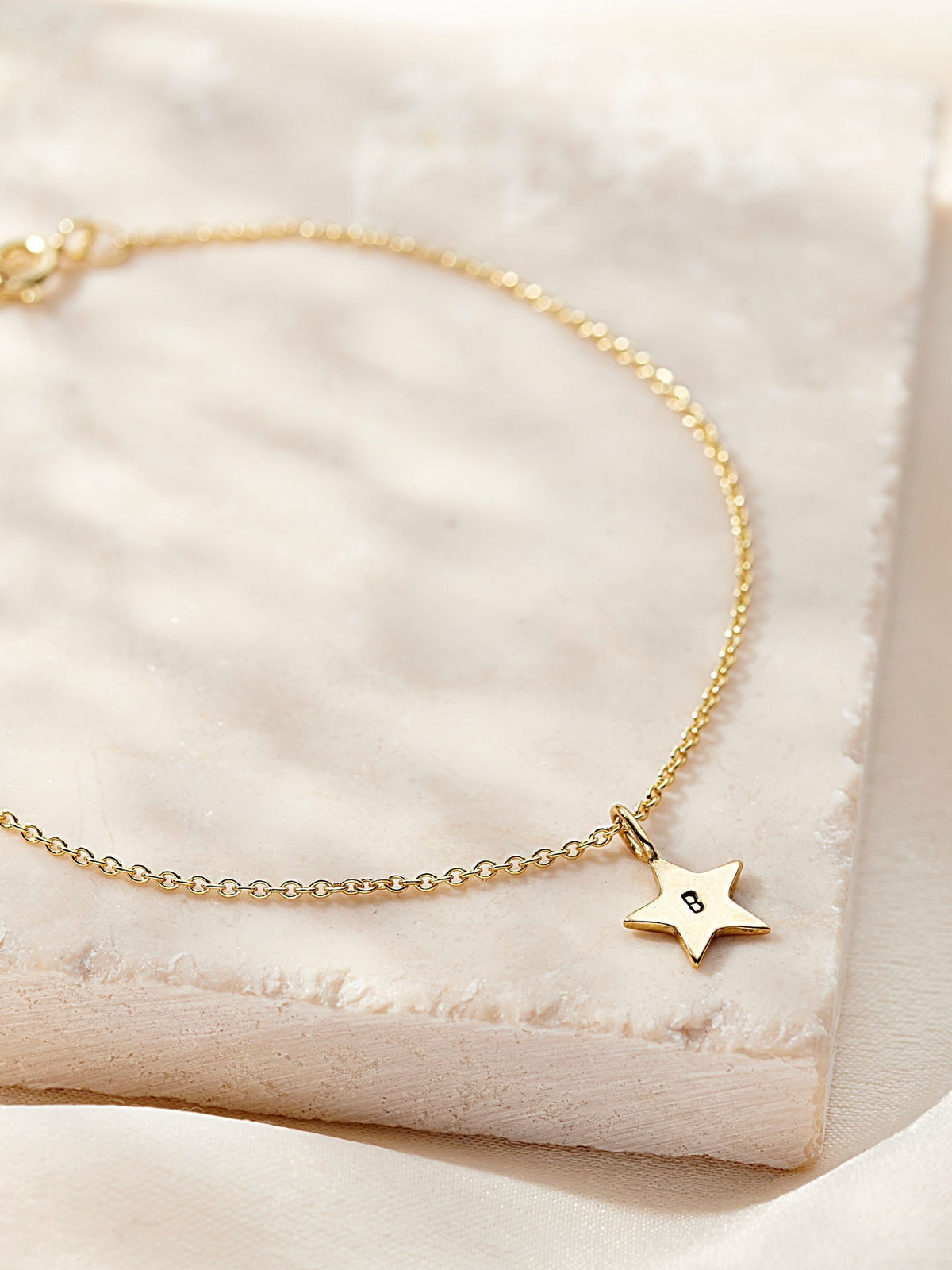 Posh Totty Designs personalised star bracelet 19cm, imported from the UK