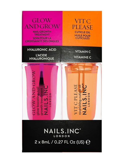 NAILS INC Glow And Grow X Vit C Please Mini neglebehandlingsduo