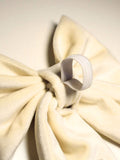 RUFF velvet embroidered dog bow - British product