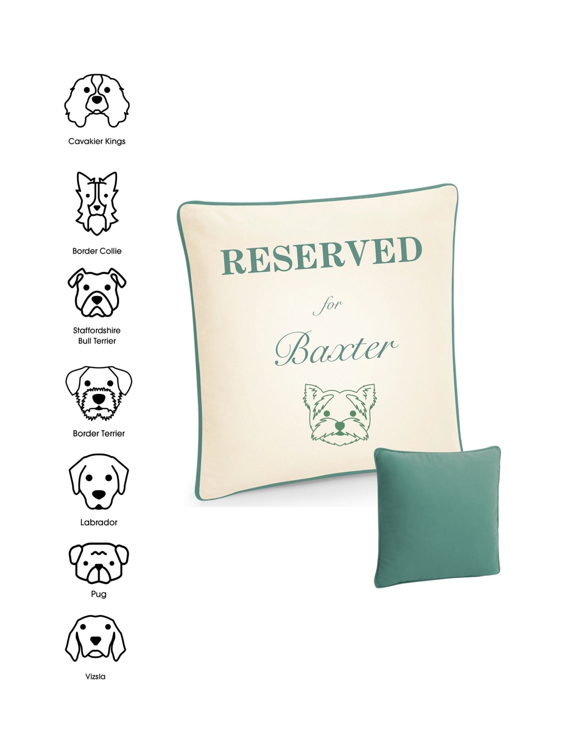 RUFF My Dog And Me 100% Cotton Cushion 40cm x 40cm