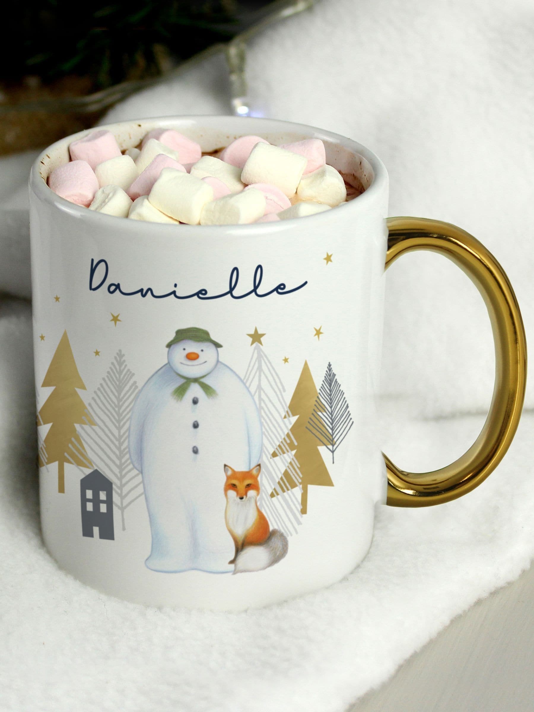 Personalised The Snowman Gold Mug Exclusive To Next by PMC