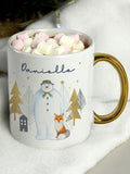 Personalised The Snowman Gold Mug Exclusive To Next by PMC