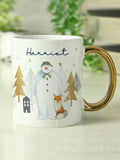 Personalised The Snowman Gold Mug Exclusive To Next by PMC
