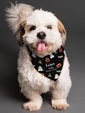 PMC personalised Halloween dog bandana small medium (British brand)