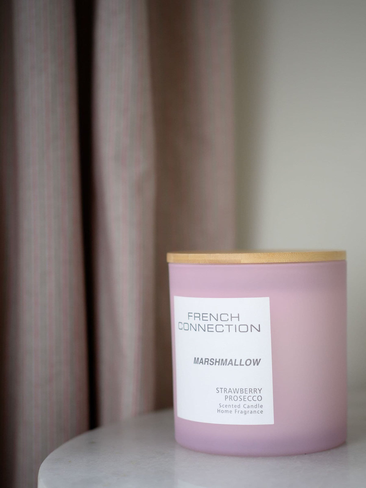 French Connection Pink Pastel Range Strawberry Prosecco Candle 1.5KG