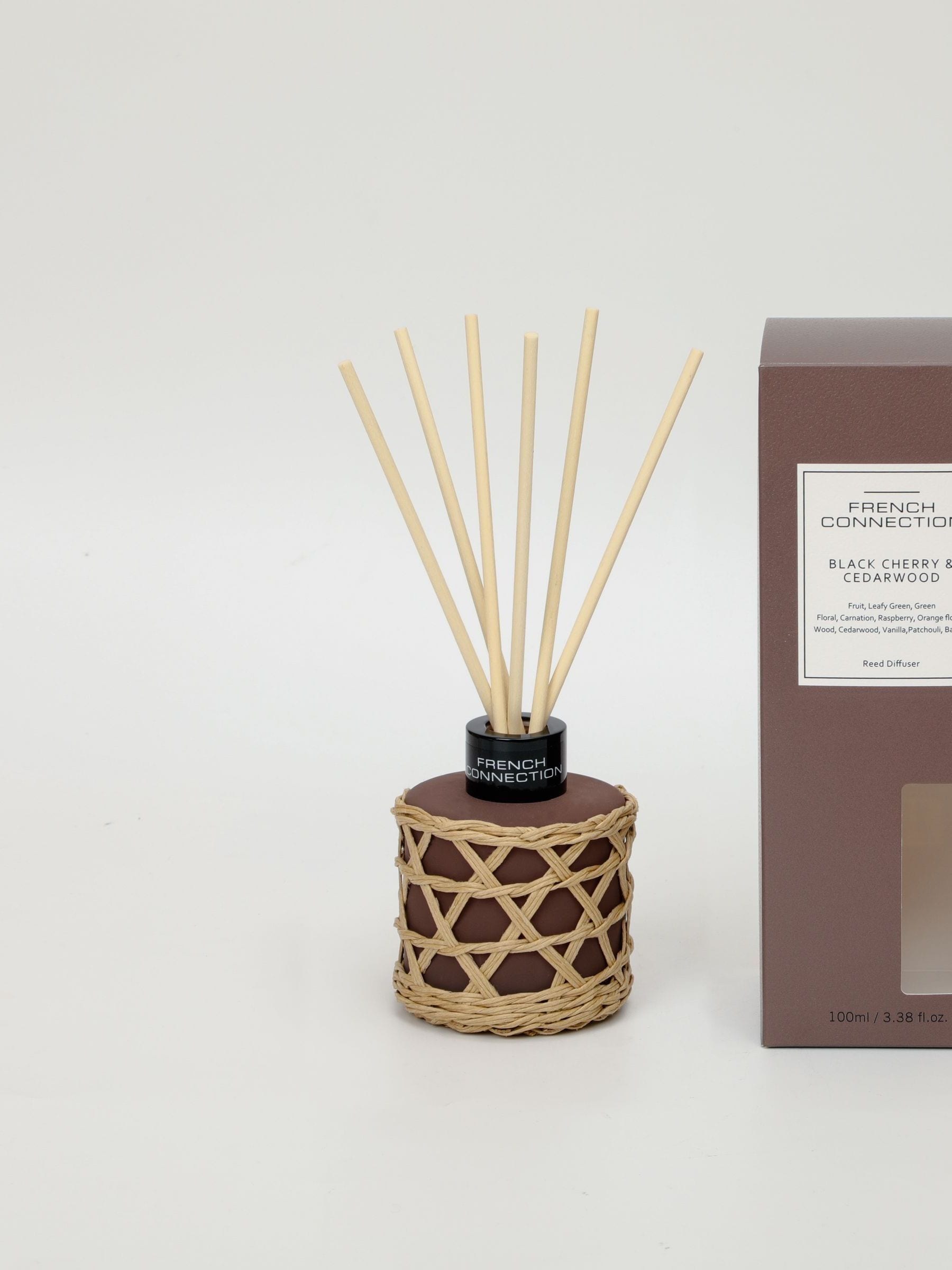 French Connection Cherry Cedarwood reed diffuser 100ml, UK version