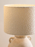 White boucle easy fit ceiling lamp shade (British brand)
