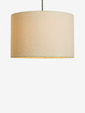 White boucle easy fit ceiling lamp shade (British brand)