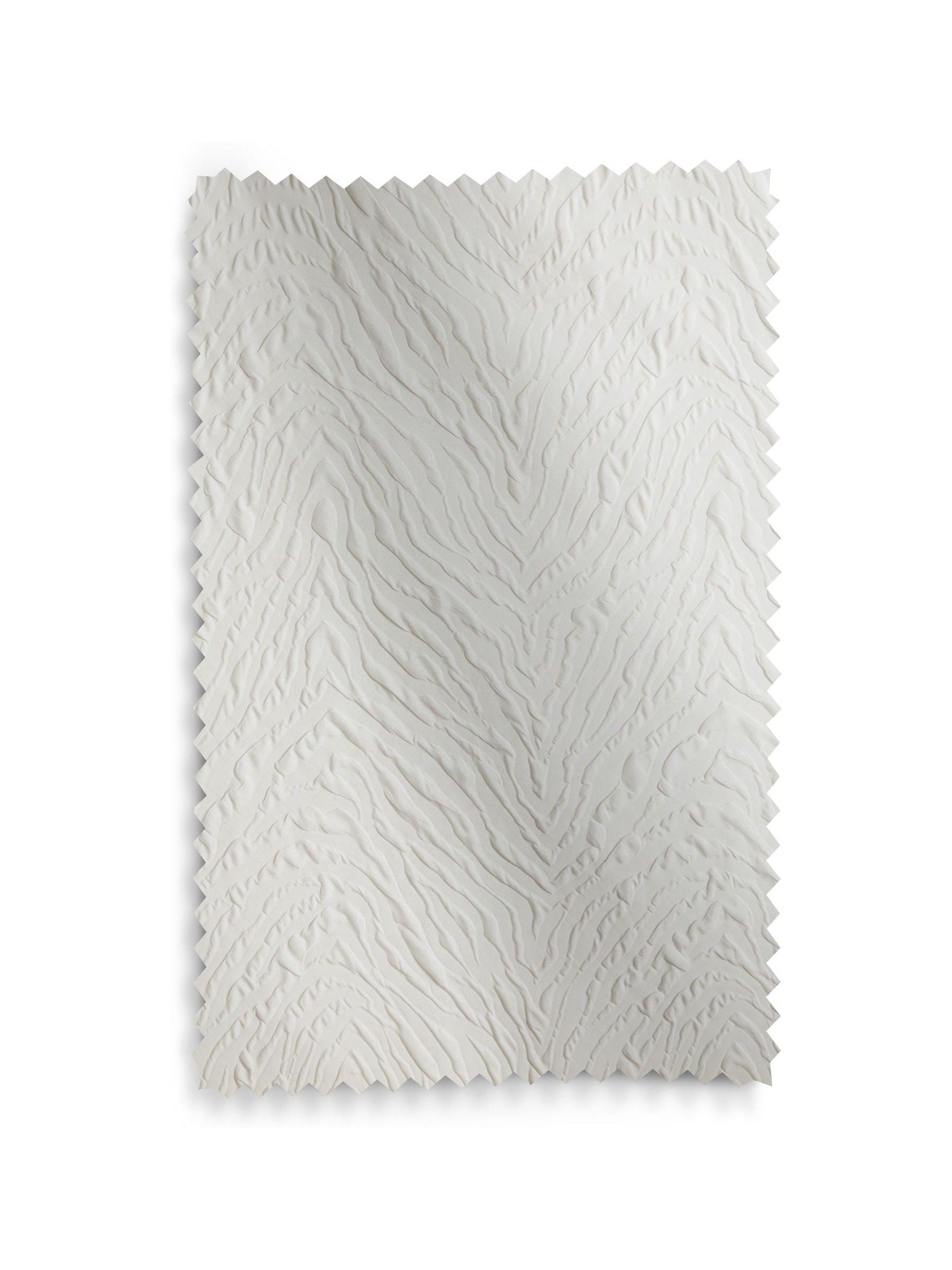 Cream embossed animal texture blackout eyelet curtains, UK version