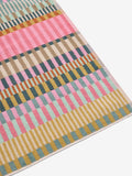 Multi stripe cotton towel set with hand towel and bath sheet, imported from the UK