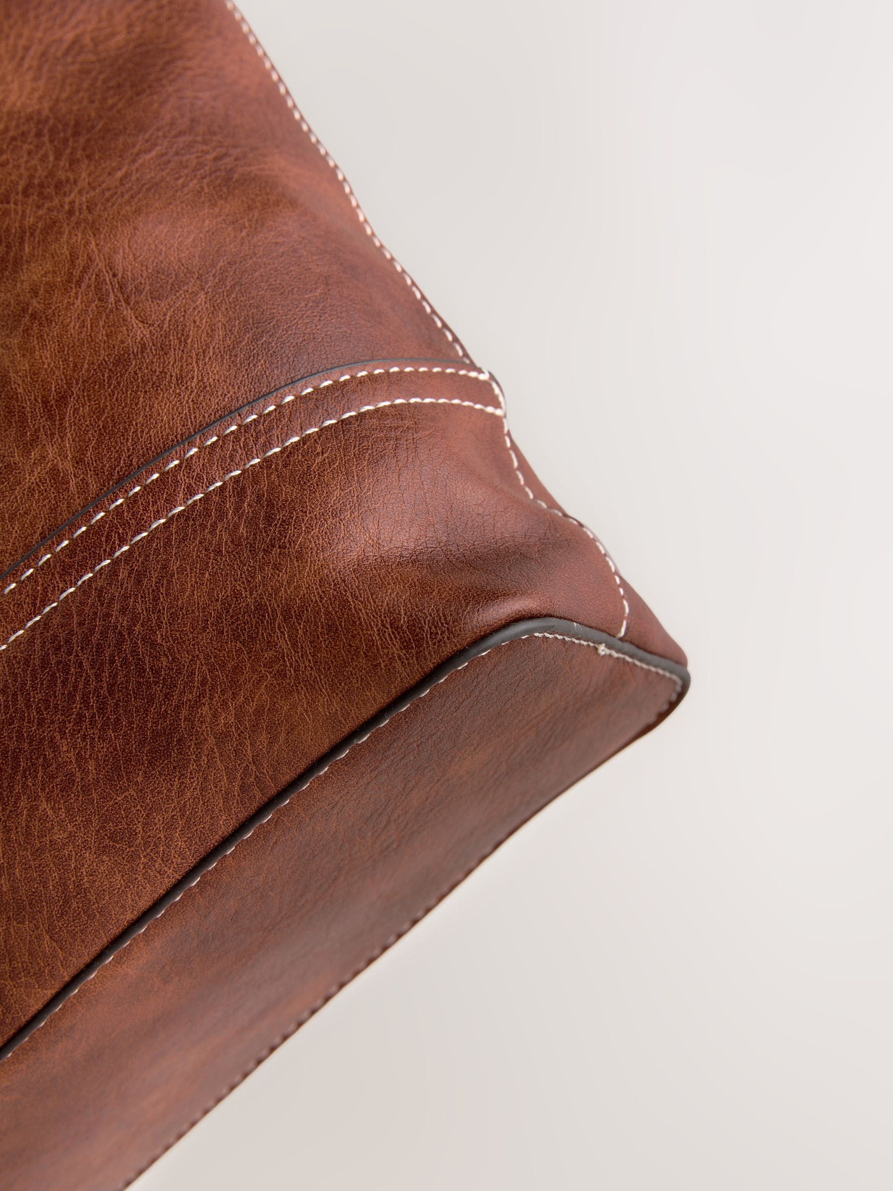 Tan Brown Buckle Hand Held Bag, imported from the UK