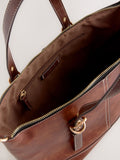 Tan Brown Buckle Hand Held Bag, imported from the UK