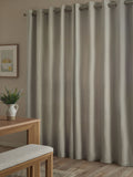 Blue brushed stripe lined eyelet curtains (British brand)