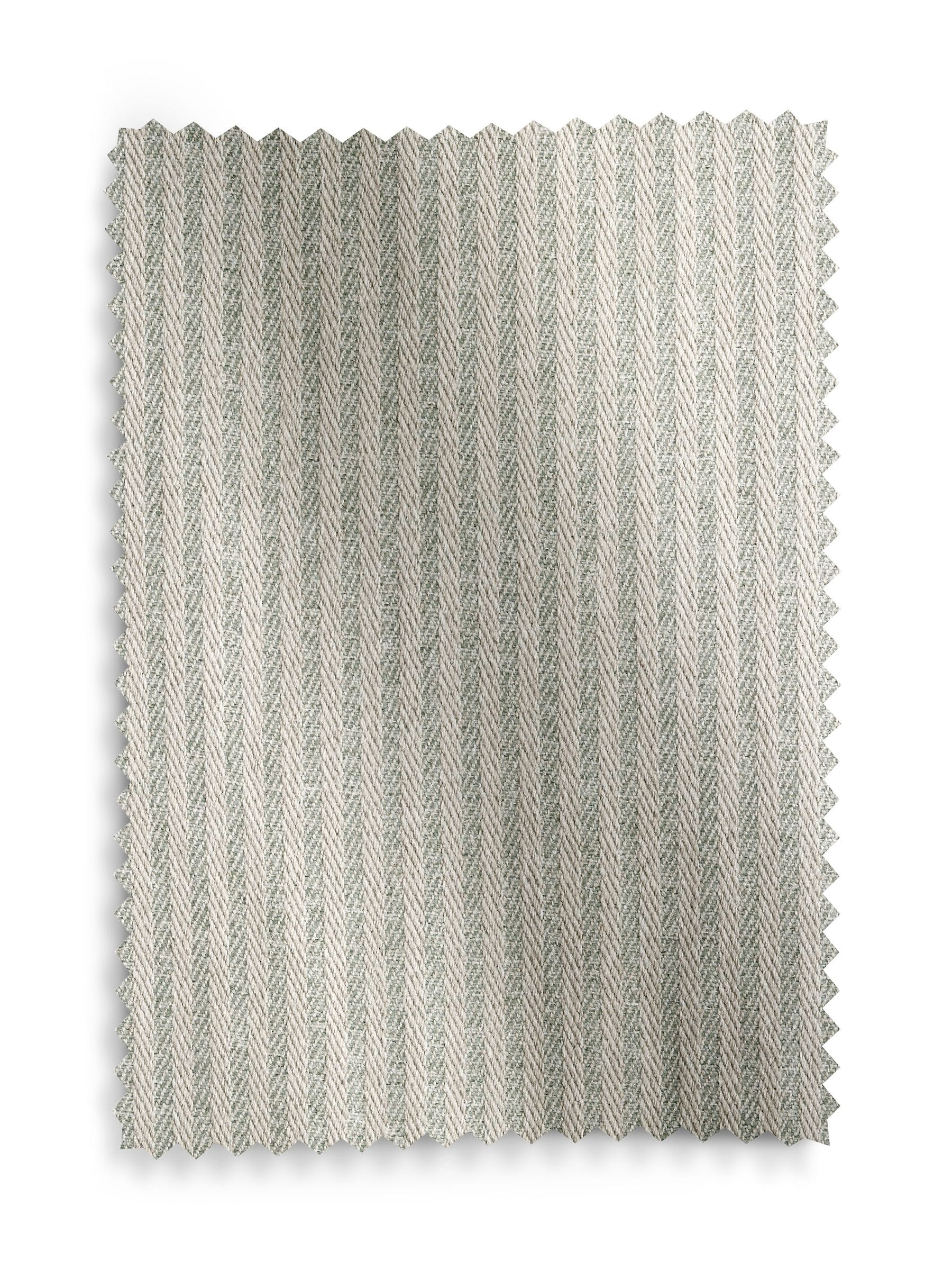 Blue brushed stripe lined eyelet curtains (British brand)