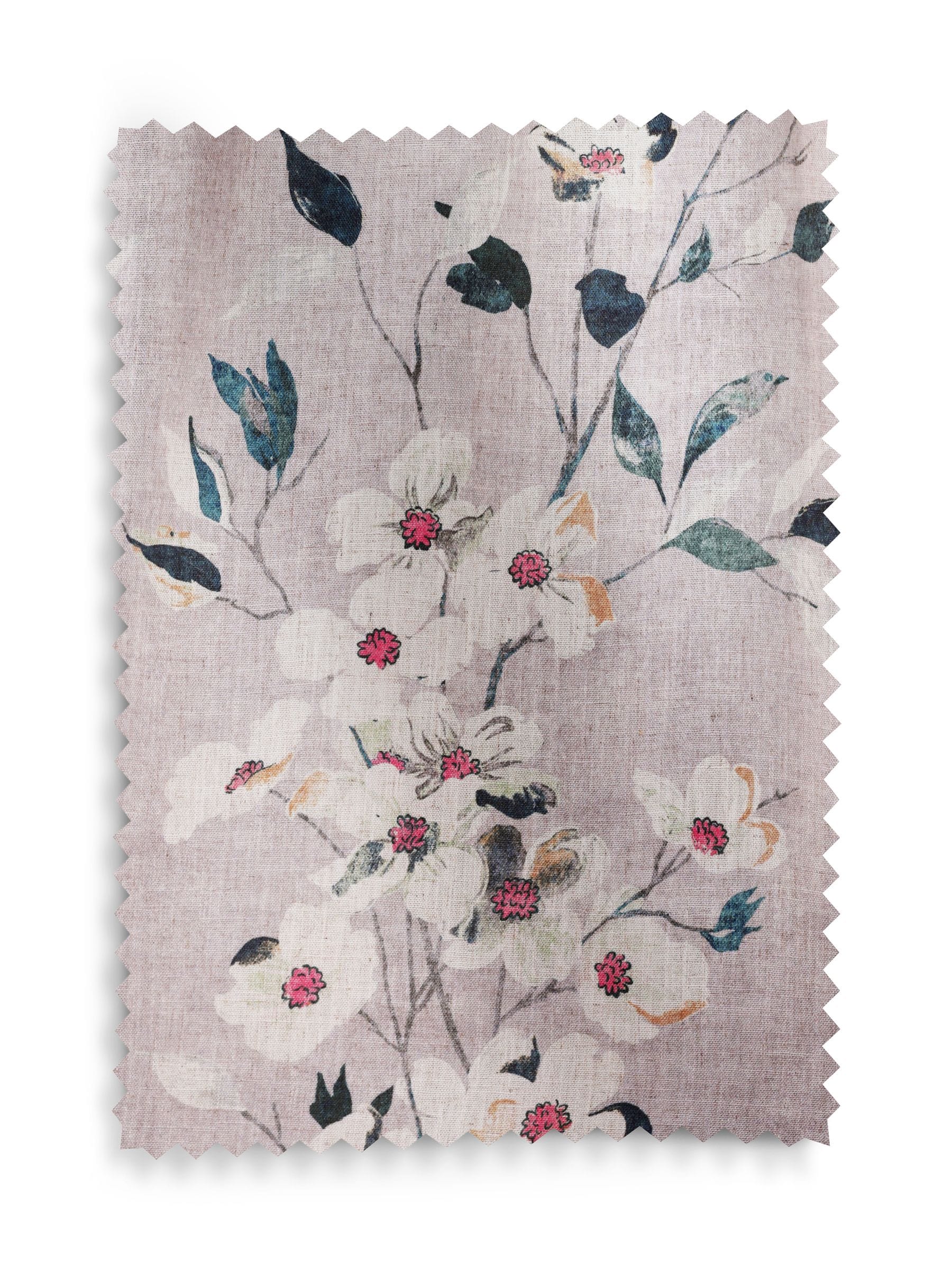 Floral blackout thermal eyelet curtains (British brand)