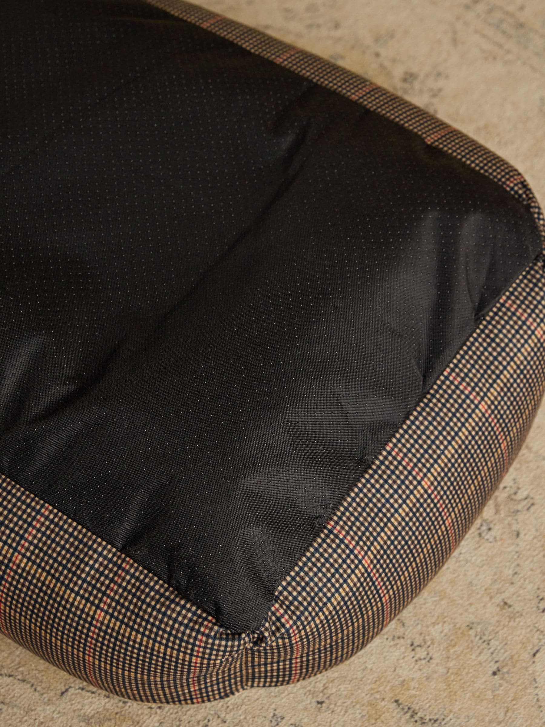 Joules Henson Check Brown dog bed, UK version