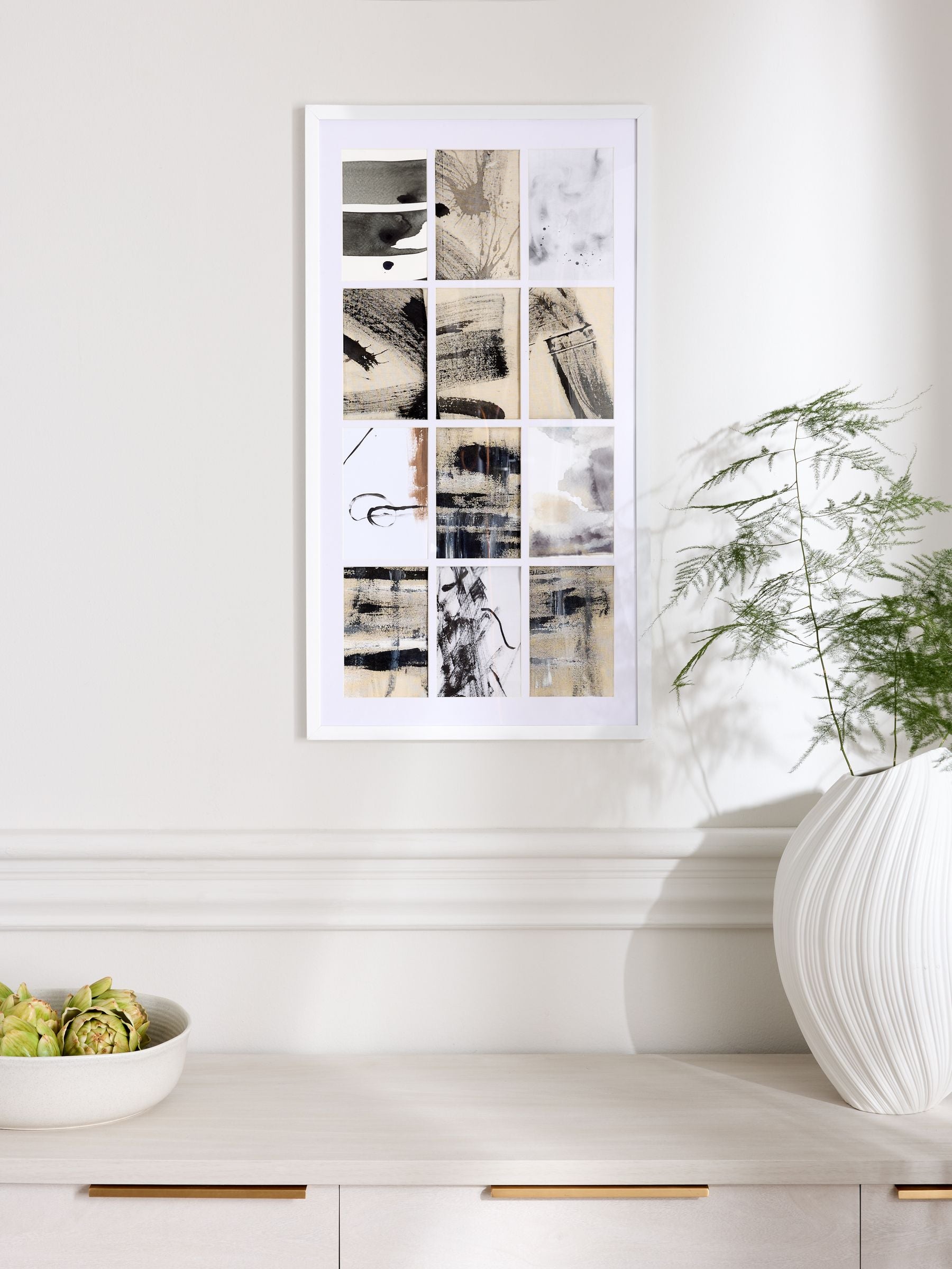 Hadley black 12 multi aperture picture frame - British product
