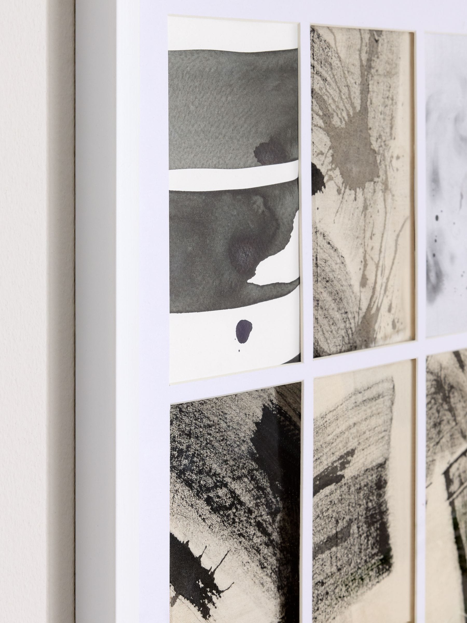 Hadley black 12 multi aperture picture frame - British product
