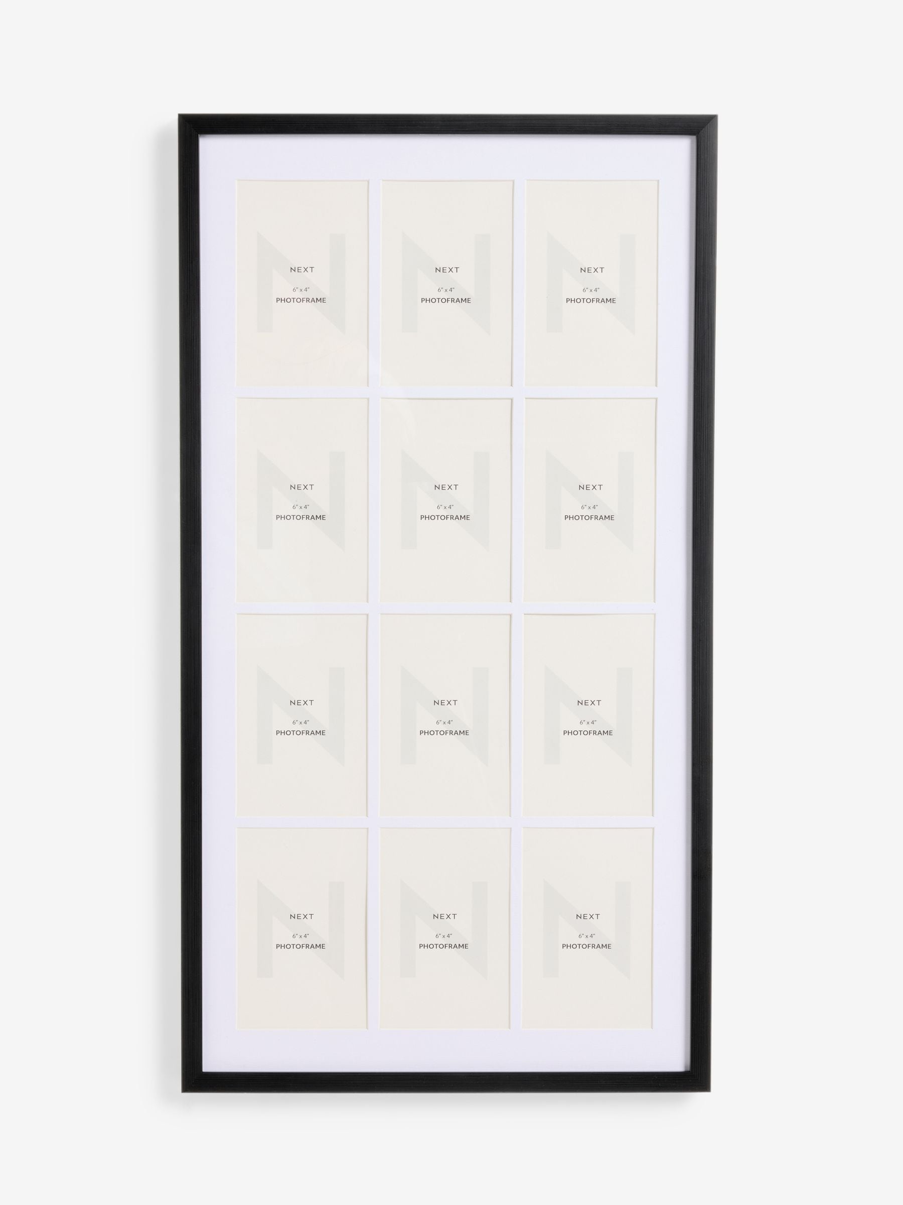 Hadley black 12 multi aperture picture frame - British product