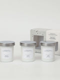 French Connection White Collection candle trio gift set 3x64g - British product