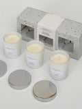 French Connection White Collection candle trio gift set 3x64g - British product