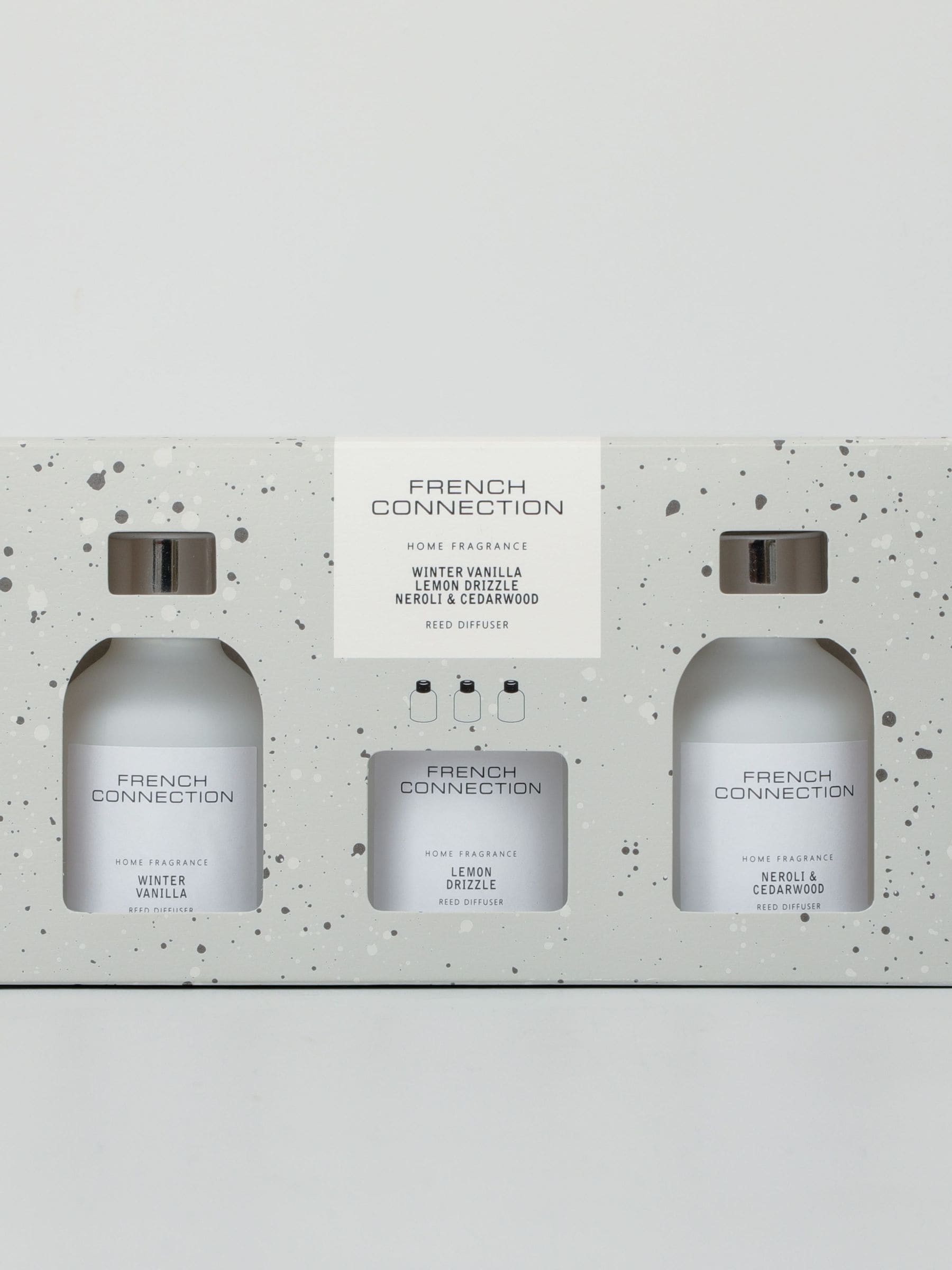 French Connection White Collection reed diffuser trio 3x60ml (British brand)