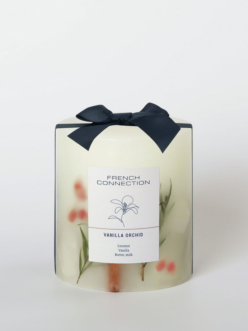 French Connection Vanilla Orchid pillar candle 660G - British product