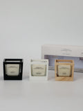 French Connection natural wooden candle gift set 3x50g, imported from the UK