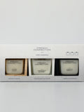 French Connection natural wooden candle gift set 3x50g, imported from the UK