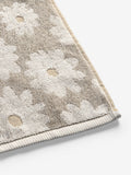Natural cotton face cloths set of 2 with daisy print 30cm (British brand)