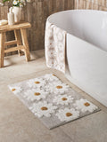 Natural Grey Daisy bath mat 50x80cm - British product