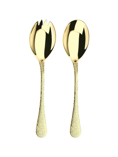 Arthur Price Champagne Gold Avalon Salat-Servierlöffel & Gabel