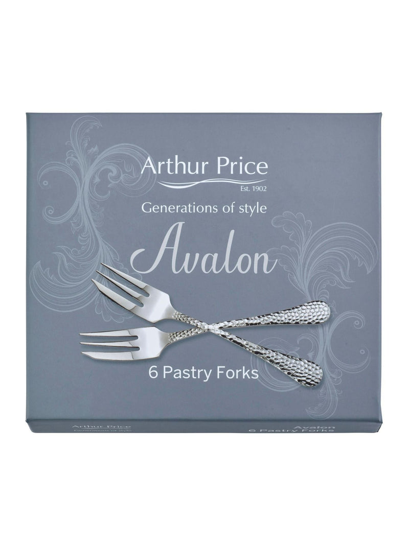 Arthur Price Set of 6 Stainless Steel Avalon Pastry Forks