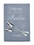 Arthur Price Avalon teaspoons set of 6 - British product