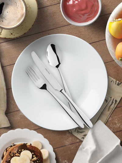 Arthur Price Stainless Steel Pure 76-teiliges Besteckset für 8 Personen