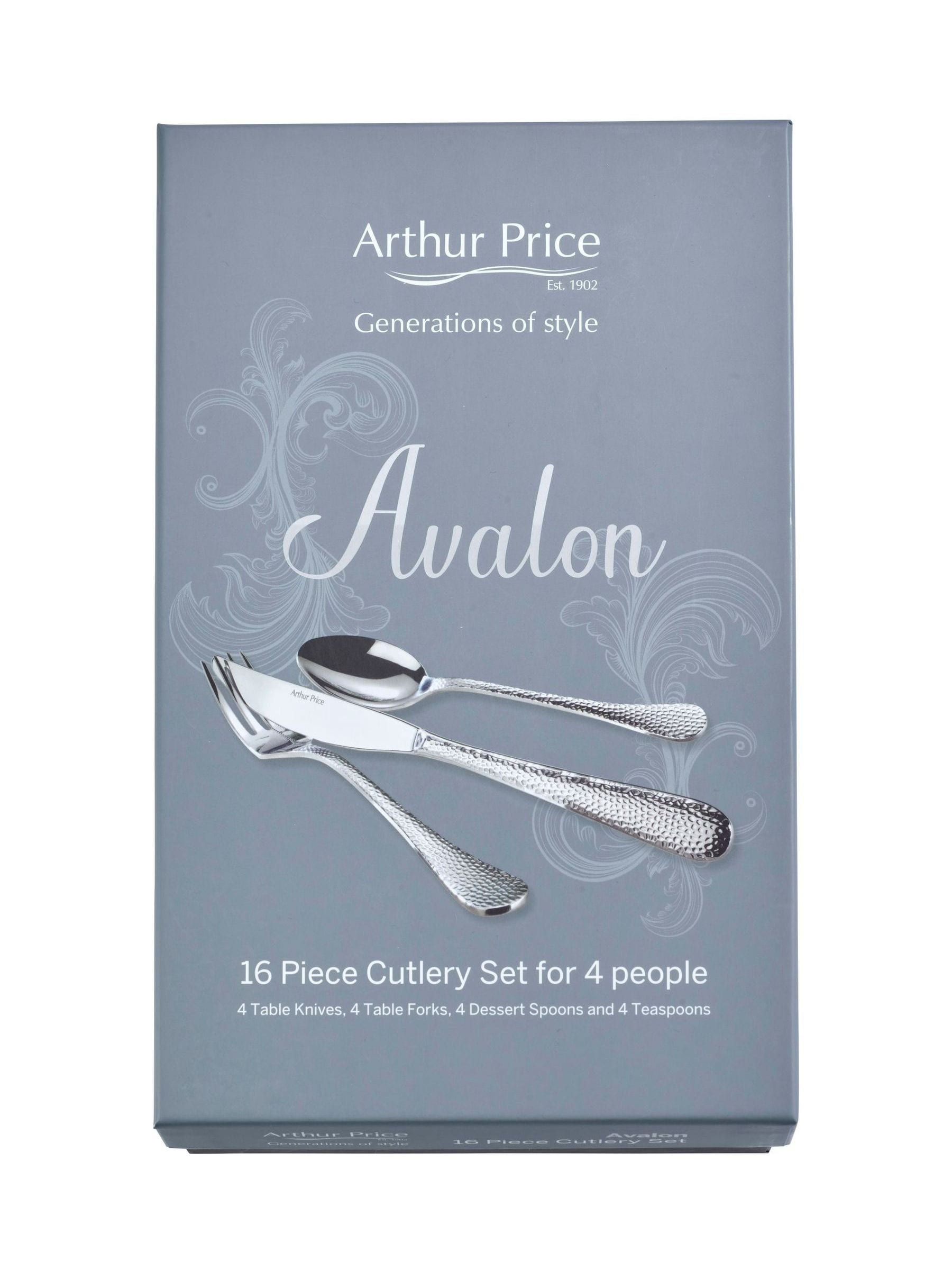 Arthur Price Avalon stainless steel 16 piece cutlery set - British product