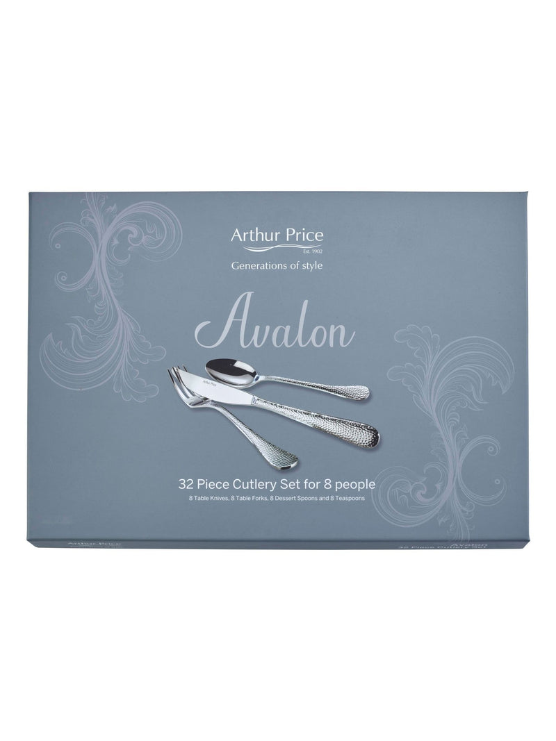 Arthur Price Avalon stainless steel 32 piece cutlery set - British product