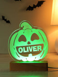 PMC personalised pumpkin LED light colour changing 13 cm, UK version