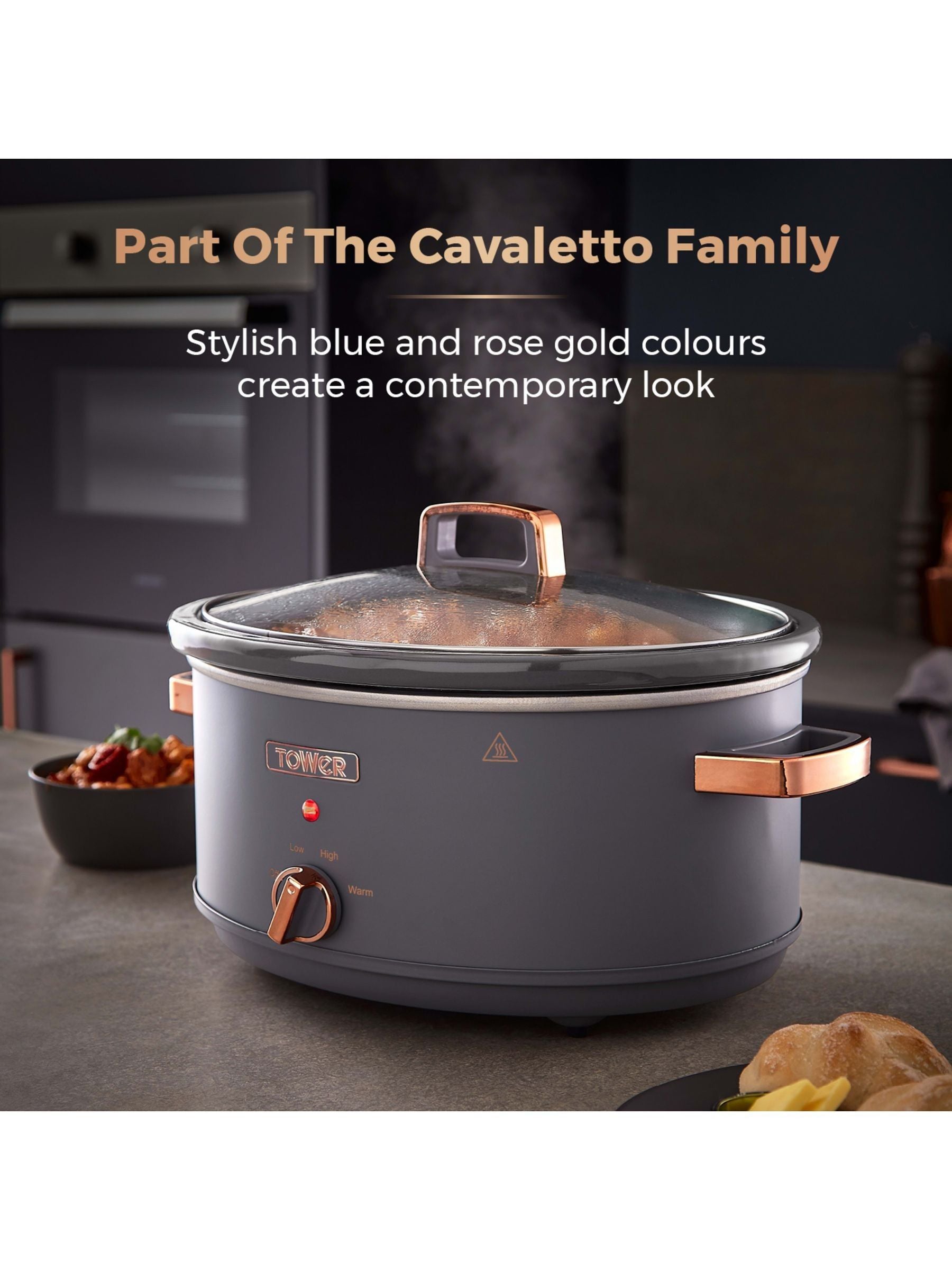 Tower Grey Cavaletto 6.5L slow cooker (British brand)