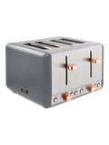 Tower Grey Cavaletto 4 Slice Toaster