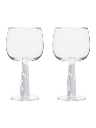 Anton Studio Designs Set mit 2 weißen Björn Gin-Gläsern