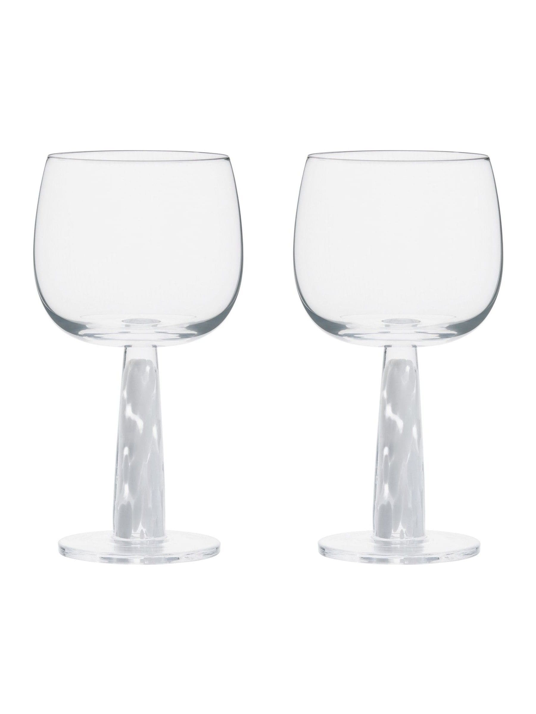 Anton Studio Designs Set of 2 White Björn Gin Glasses