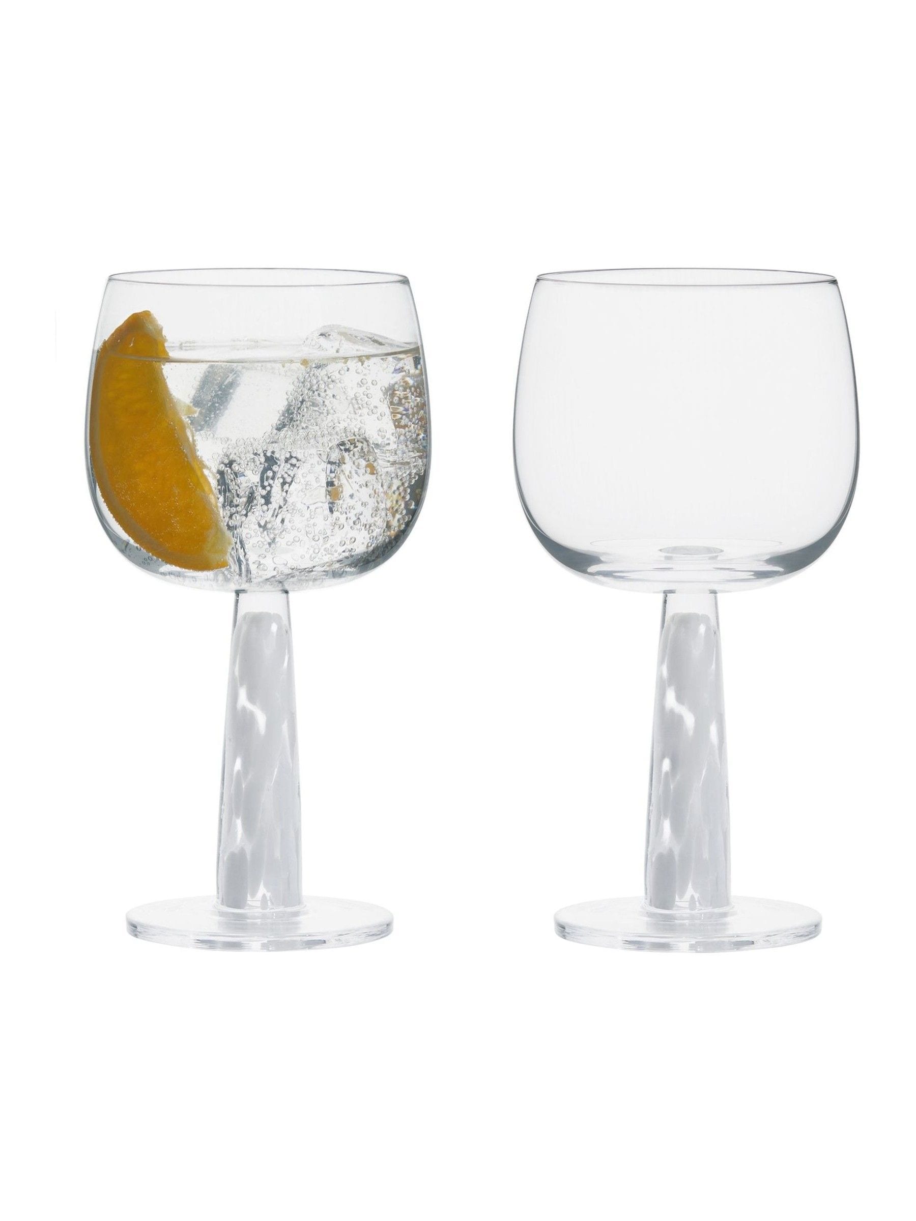 Anton Studio Designs Set of 2 White Björn Gin Glasses