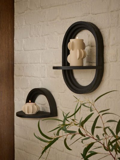 Next Set of 2 Black Display Shelves- Buy online at McGrocer