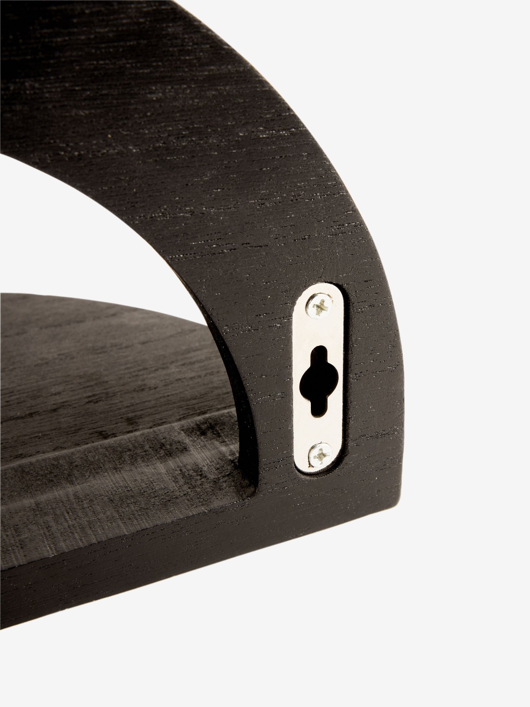 Black display shelves set of 2 32.5cm - British product