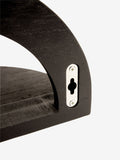 Black display shelves set of 2 32.5cm - British product