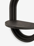 Black display shelves set of 2 32.5cm - British product